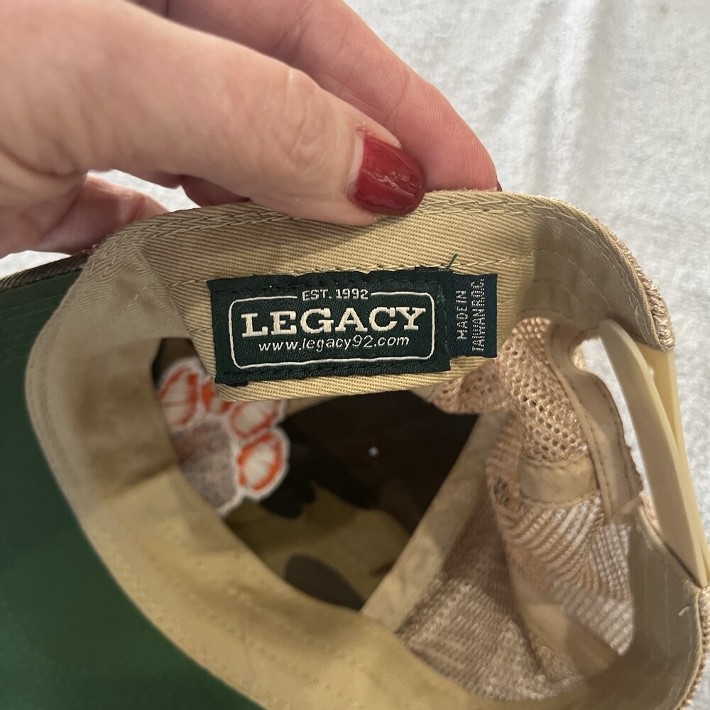 Vtg Legacy Clemson Tigers Camouflage Truck Mesh Hat Football Adjustable - Picture 7 of 7